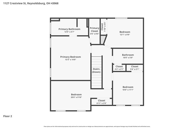 2,645/Mo, 1127 Crestview St Reynoldsburg, OH 43068 Floor Plan View 2