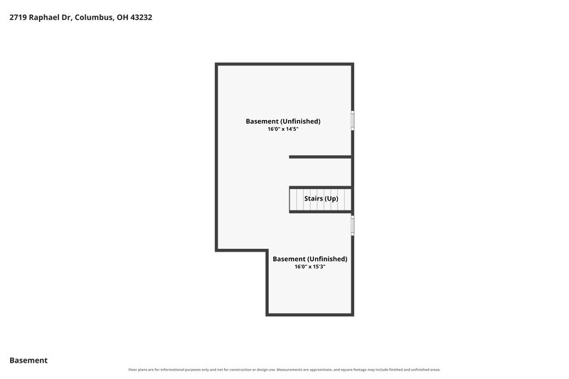 2,205/Mo, 2719 Raphael Dr Columbus, OH 43232 Floor Plan View