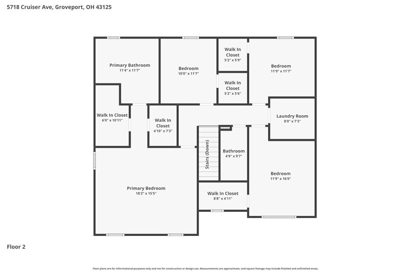 2,740/Mo, 5718 Cruiser Ave Groveport, OH 43125 Floor Plan View 2