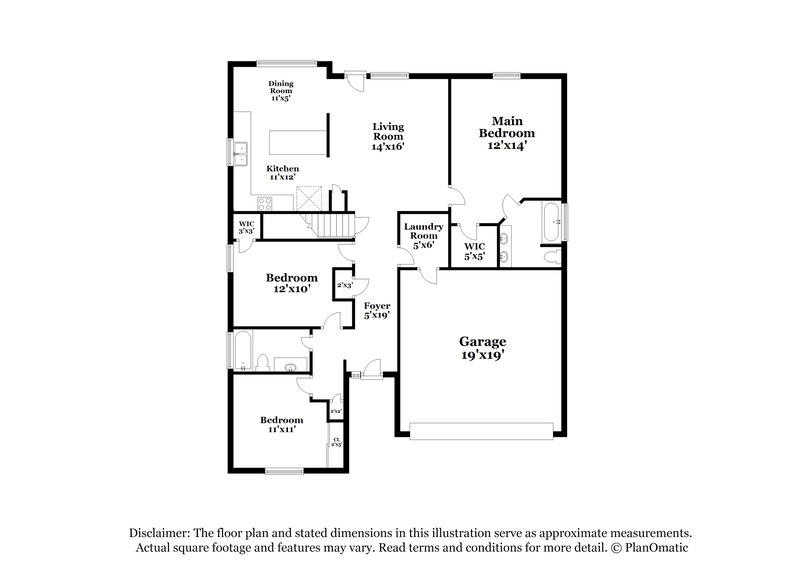 1,950/Mo, 4993 Coconut Dr Canal Winchester, OH 43110 Floor Plan View