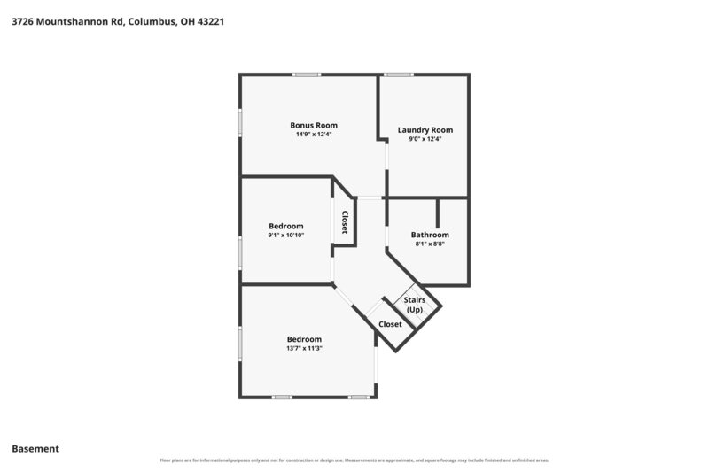 2,625/Mo, 3726 Mountshannon Columbus, OH 43221 Floorplan View 2
