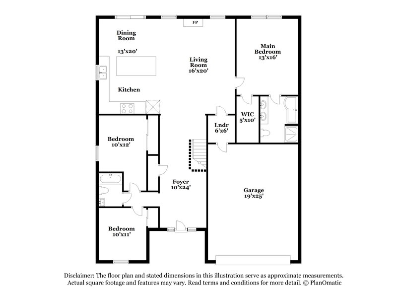 2,325/Mo, 5924 Westbank Dr Galloway, OH 43119 Floor Plan View