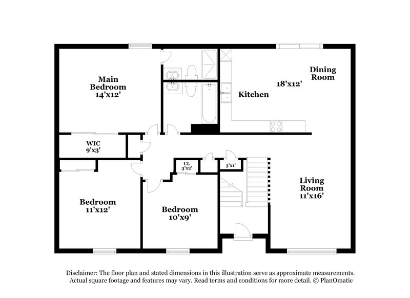 1,990/Mo, 1324 Winesap Dr Columbus, OH 43204 Floor Plan View