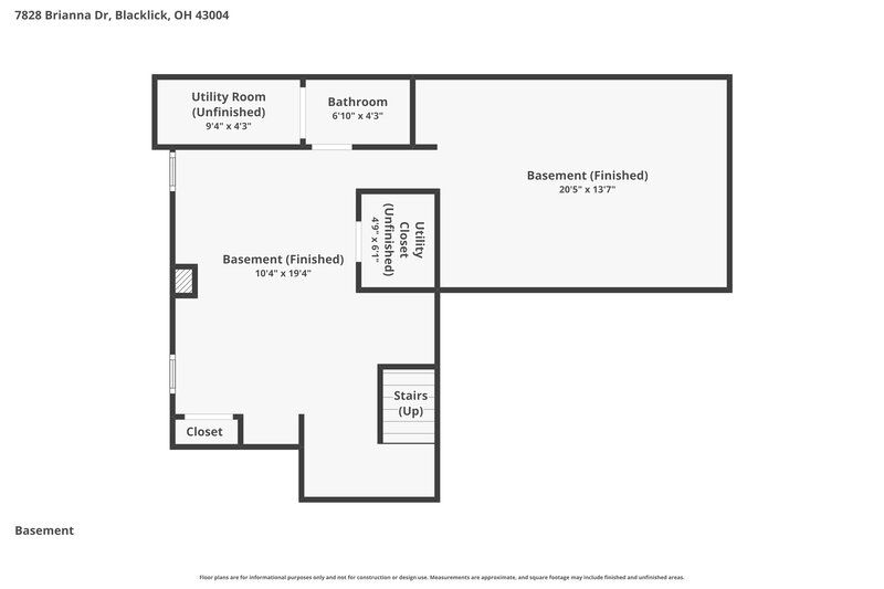 2,650/Mo, 7828 Brianna Dr Blacklick, OH 43004 Floor Plan View