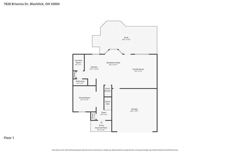 2,650/Mo, 7828 Brianna Dr Blacklick, OH 43004 Floor Plan View 2