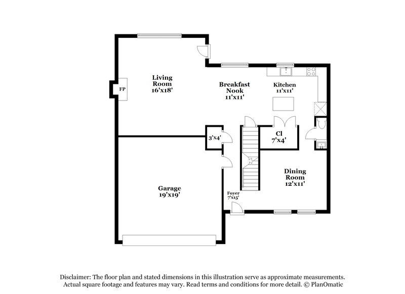 2,480/Mo, 7645 Dover Ridge Dr Blacklick, OH 43004 Floor Plan View 2