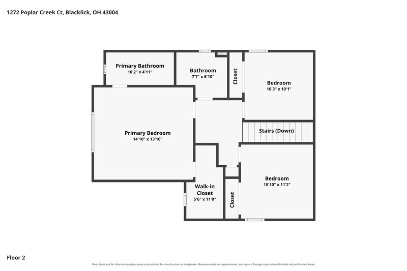 2,275/Mo, 1272 Poplar Creek Ct Blacklick, OH 43004 Floor Plan View 2