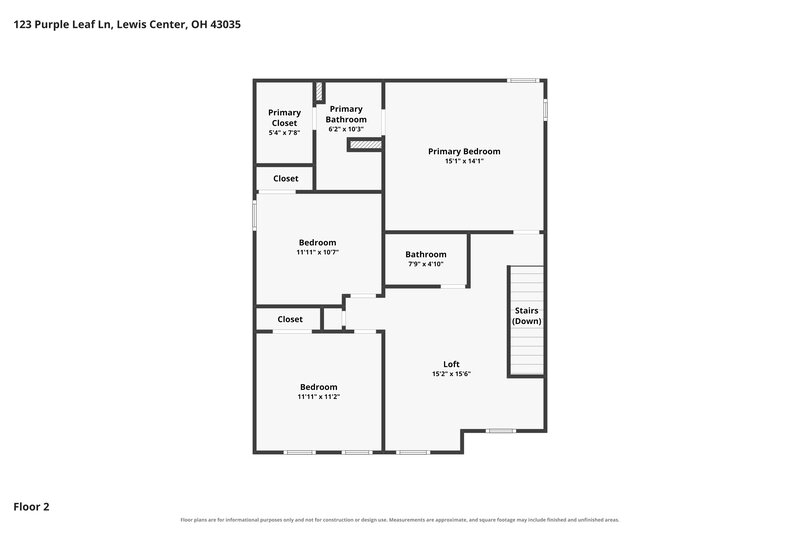 2,970/Mo, 123 Purple Leaf Ln Lewis Center, OH 43035 Floorplan View 2