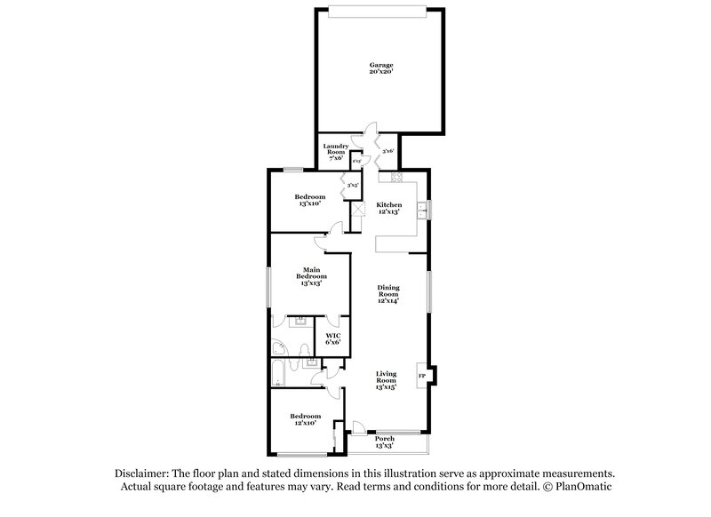 2,000/Mo, 3990 Summerstone Dr Columbus, OH 43230 Floorplan View