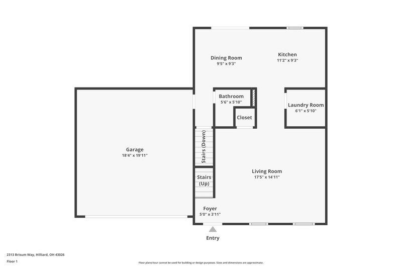 4,045/Mo, 2313 Brisum Way Hilliard, OH 43026 Floor Plan View