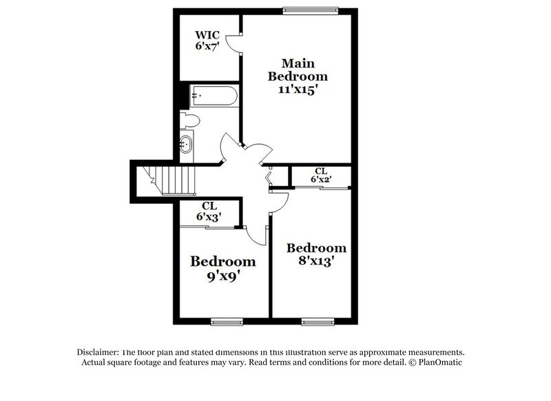 2,990/Mo, 6956 Bennell Dr Reynoldsburg, OH 43068 Floor Plan View