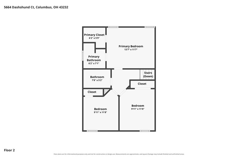 2,395/Mo, 5664 Dashshund Ct Columbus, OH 43232 Floor Plan View 2