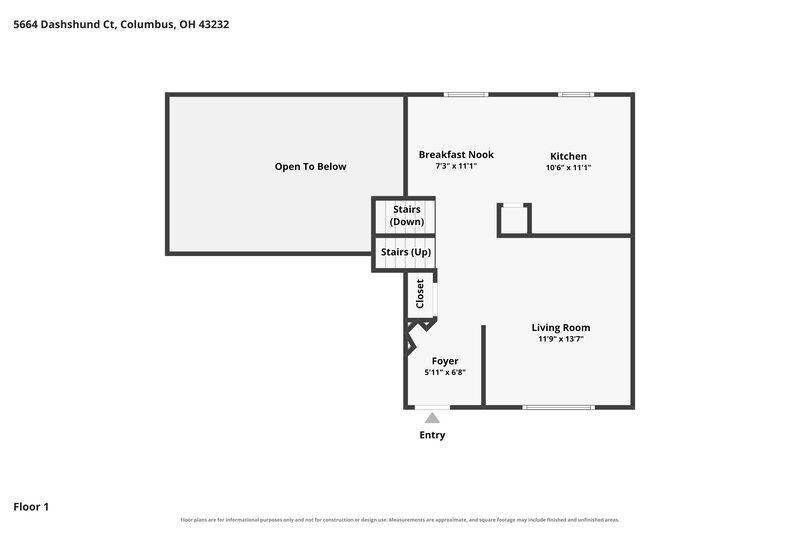 2,395/Mo, 5664 Dashshund Ct Columbus, OH 43232 Floor Plan View 3
