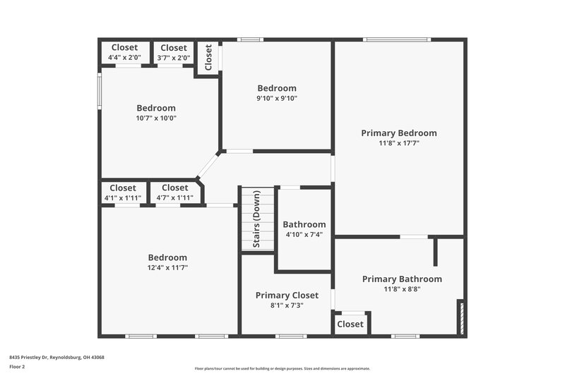 2,240/Mo, 8435 Priestley Dr Reynoldsburg, OH 43068 Floor Plan View 3