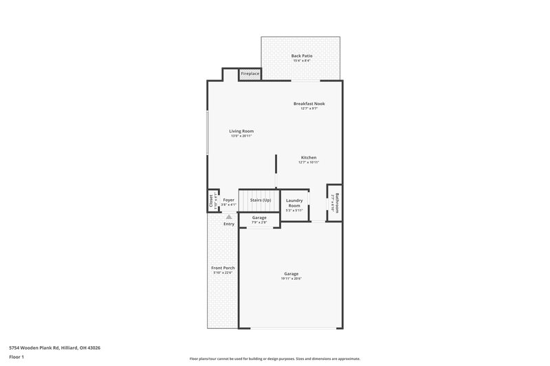 2,205/Mo, 5754 Wooden Plank Rd Hilliard, OH 43026 Floor Plan View