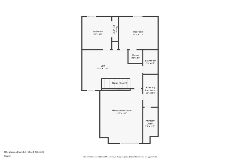 2,205/Mo, 5754 Wooden Plank Rd Hilliard, OH 43026 Floor Plan View 2