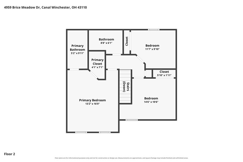 2,145/Mo, 4959 Brice Meadow Dr Canal Winchester, OH 43110 Floorplan View 2
