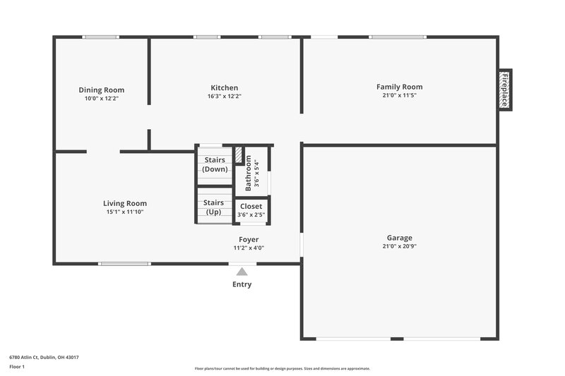 2,235/Mo, 6780 Atlin Ct Dublin, OH 43017 Floor Plan View 2