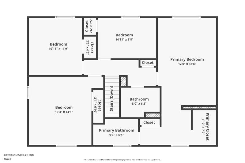 2,235/Mo, 6780 Atlin Ct Dublin, OH 43017 Floor Plan View 3