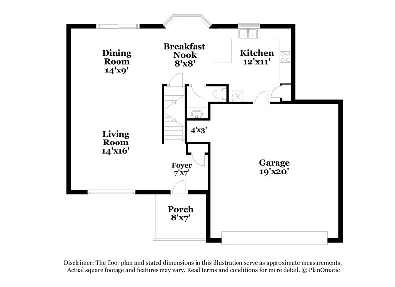 2,285/Mo, 3205 Saint Bernard Cir Columbus, OH 43232 Floorplan View