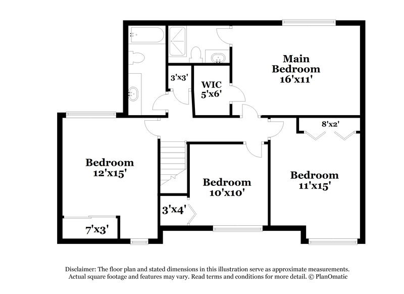 2,980/Mo, 8437 Papillon Ave Reynoldsburg, OH 43068 Floor Plan View 2