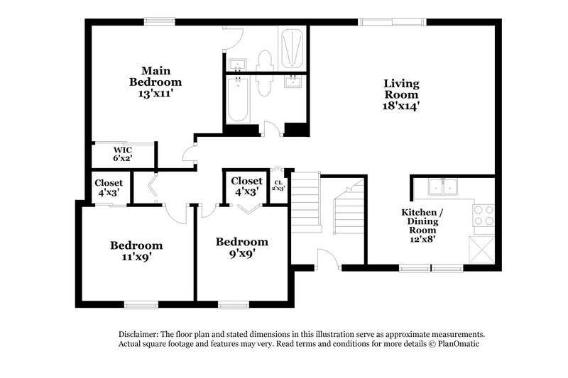 2,125/Mo, 794 Wallinger Dr Galloway, OH 43119 Floor Plan View 2