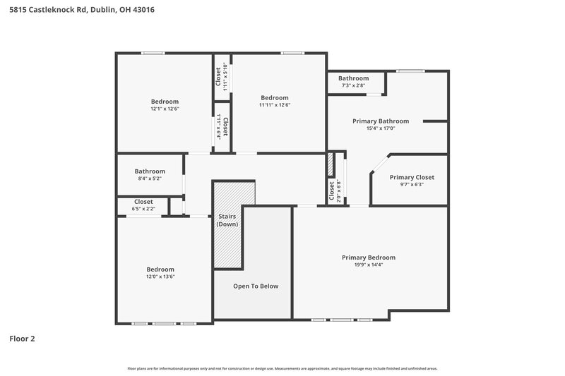 3,630/Mo, 5815 Castleknock Rd Dublin, OH 43016 Floorplan View 2