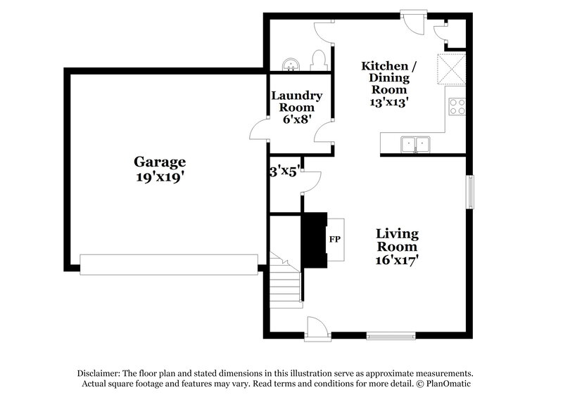 2,120/Mo, 8039 Beardsley Ave Blacklick, OH 43004 Floor Plan View