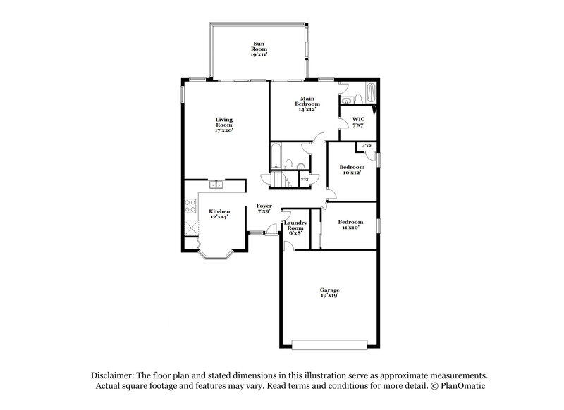 2,000/Mo, 4440 Habersack Ave Columbus, OH 43207 Floorplan View