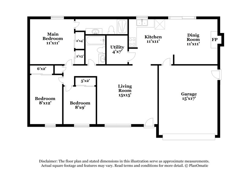 2,075/Mo, 2599 Millview Dr Columbus, OH 43207 Floorplan View