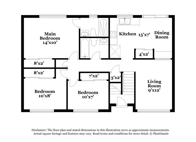 1,790/Mo, 3531 Rocky Rd Columbus, OH 43223 Floor Plan View