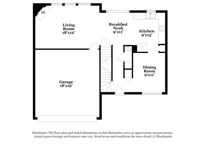 2,315/Mo, 5931 Rainwater Way Columbus, OH 43228 Floor Plan View