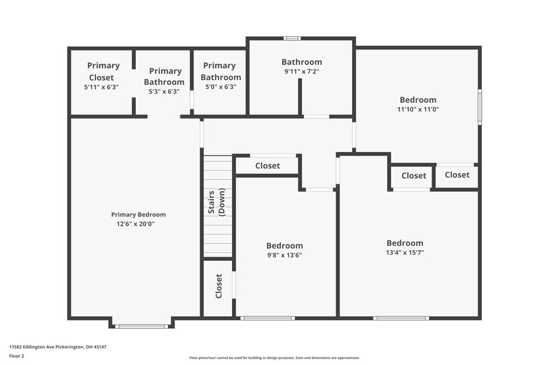 2,700/Mo, 11582 Eddington Ave Pickerington, OH 43147 Floor Plan View 2