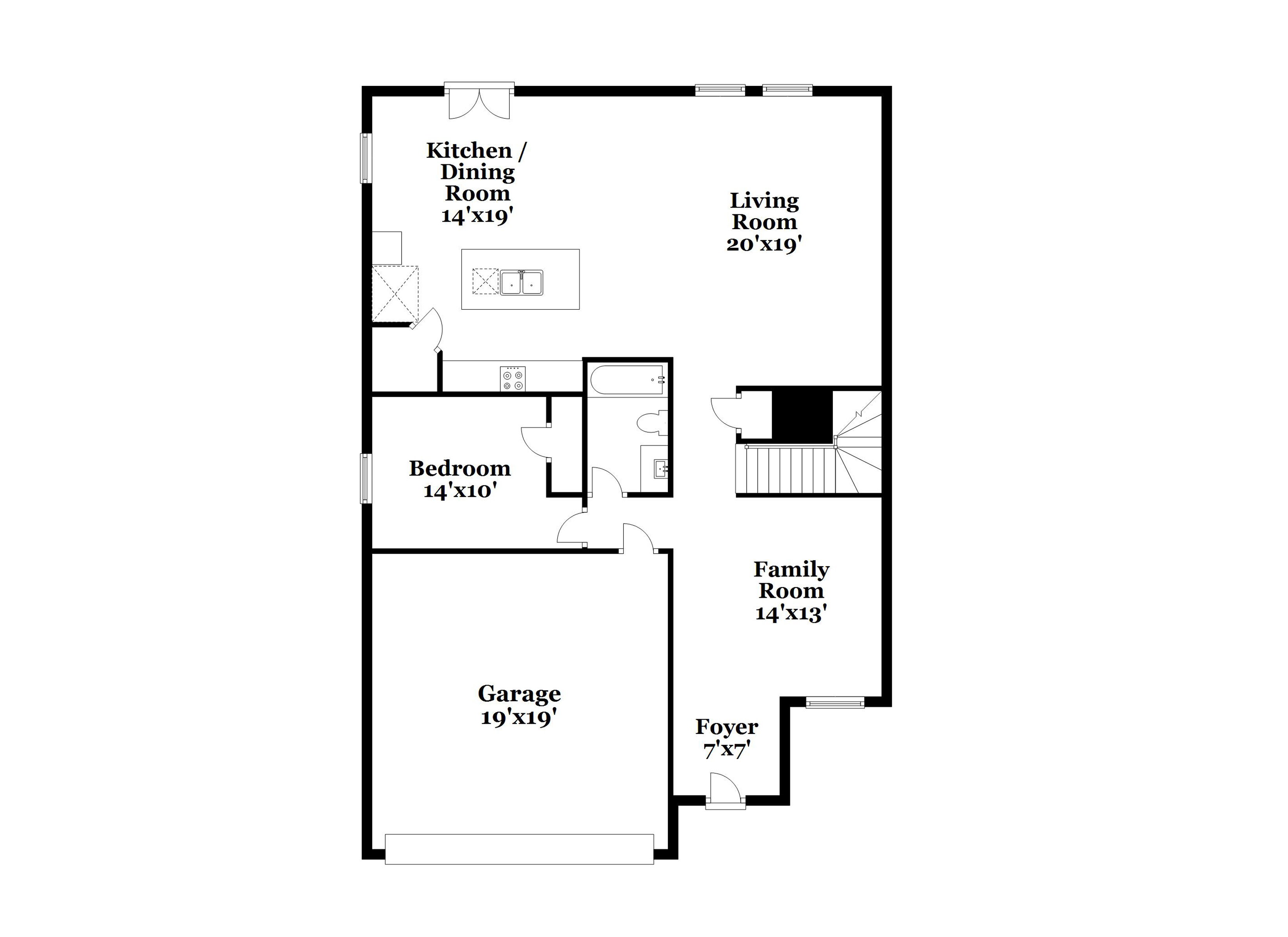 Floorplan: Name: D1-Solstice, Beds: 4, Baths: 2.5, Sqft: 2406