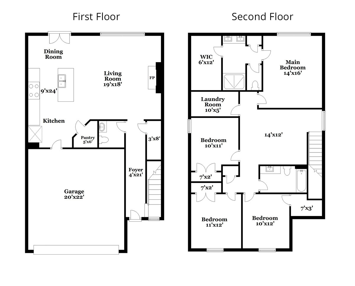 Floorplan: Name: D2-Mitchell, Beds: 4, Baths: 2.5, Sqft: 2097