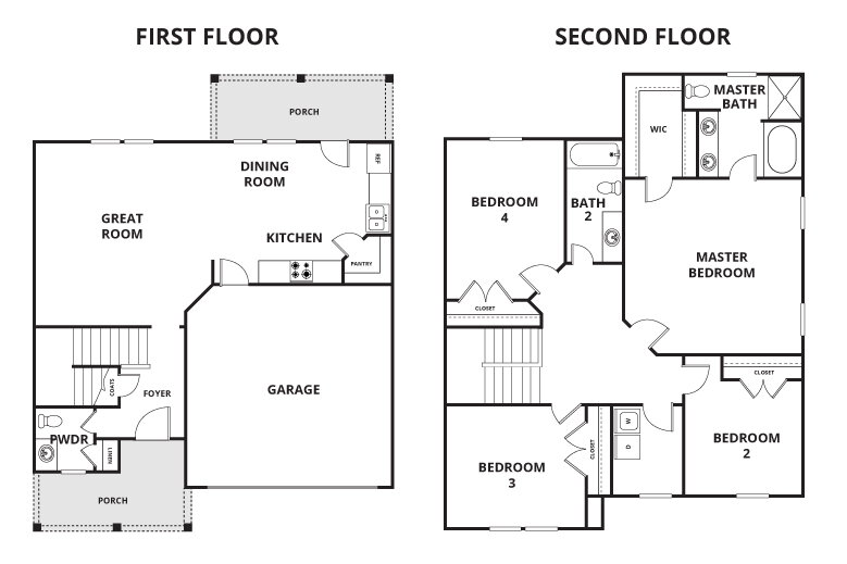 Floorplan: Name: D4-1897, Beds: 4, Baths: 2.5, Sqft: 2457