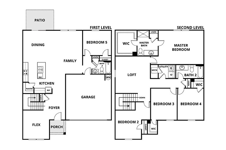 Floorplan: Name: E1-Galileo, Beds: 5, Baths: 3.0, Sqft: 2722