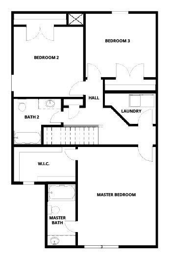 Floorplan: Name: C1-Charleston, Beds: 3, Baths: 2.5, Sqft: 1554