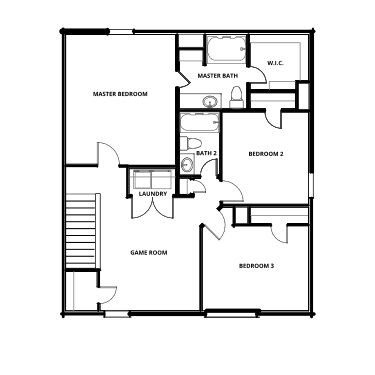 Floorplan: Name: C2-Avery, Beds: 3, Baths: 2.5, Sqft: 1680