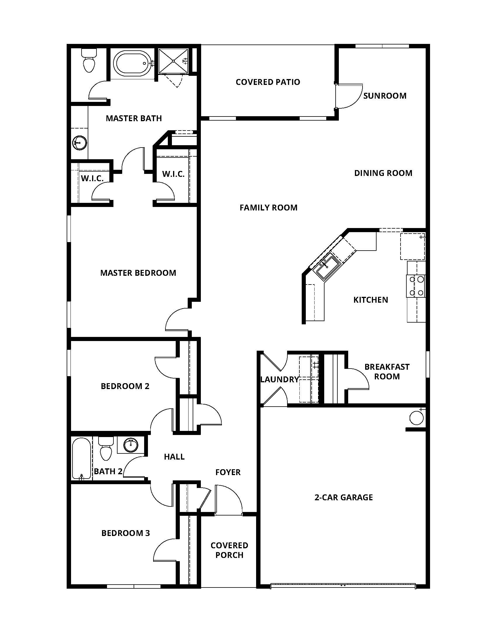 Floorplan: Name: C3-Burton, Beds: 3, Baths: 2.0, Sqft: 1883