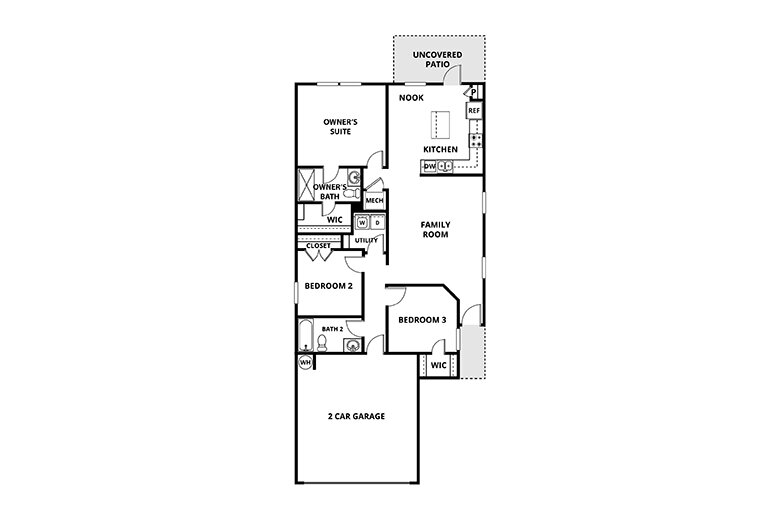 Floorplan: Name: C3-Adams, Beds: 3, Baths: 2.0, Sqft: 1204