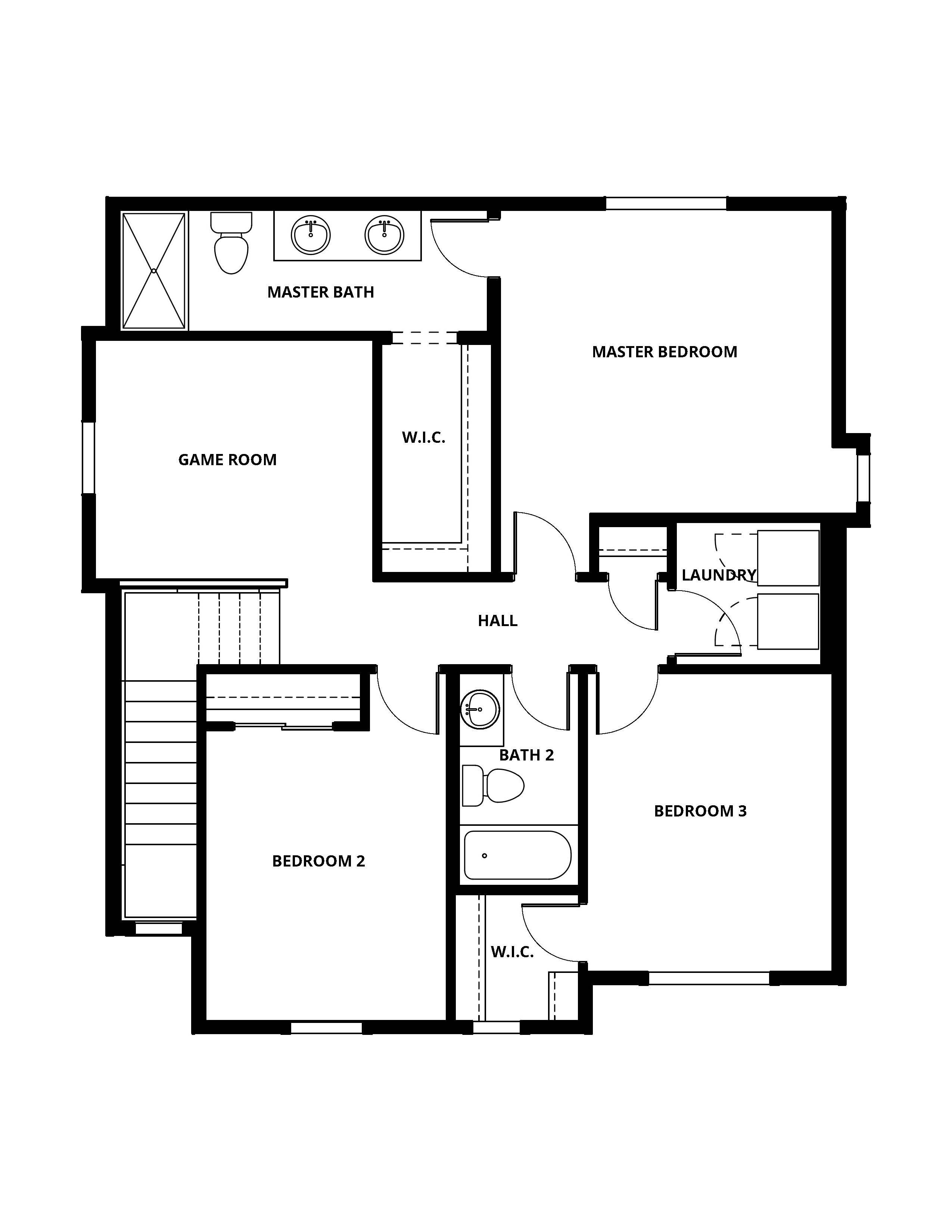 Floorplan: Name: C1-Horizon, Beds: 3, Baths: 2.5, Sqft: 1660