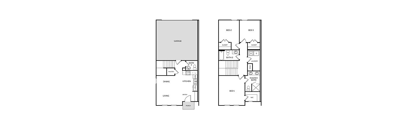 Floorplan: Name: C1-Plan A, Beds: 3, Baths: 2.5, Sqft: 1507