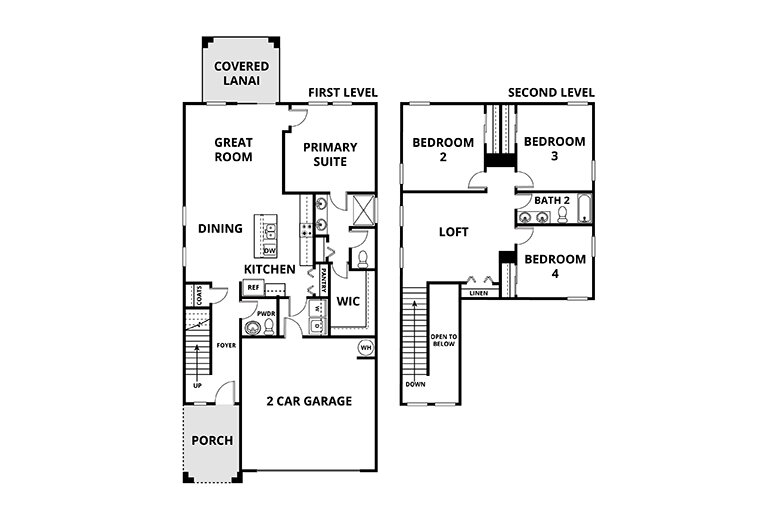 Floorplan: Name: D1-Willow, Beds: 4, Baths: 2.5, Sqft: 2082