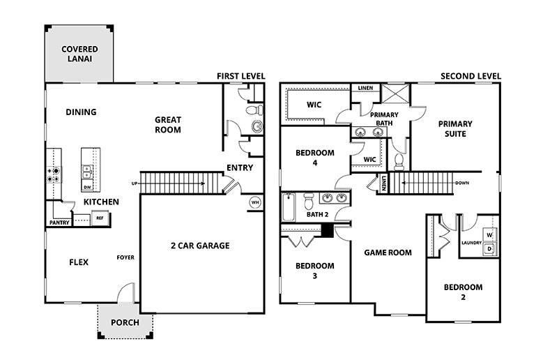 Floorplan: Name: D4-Florentine, Beds: 4, Baths: 2.5, Sqft: 2601