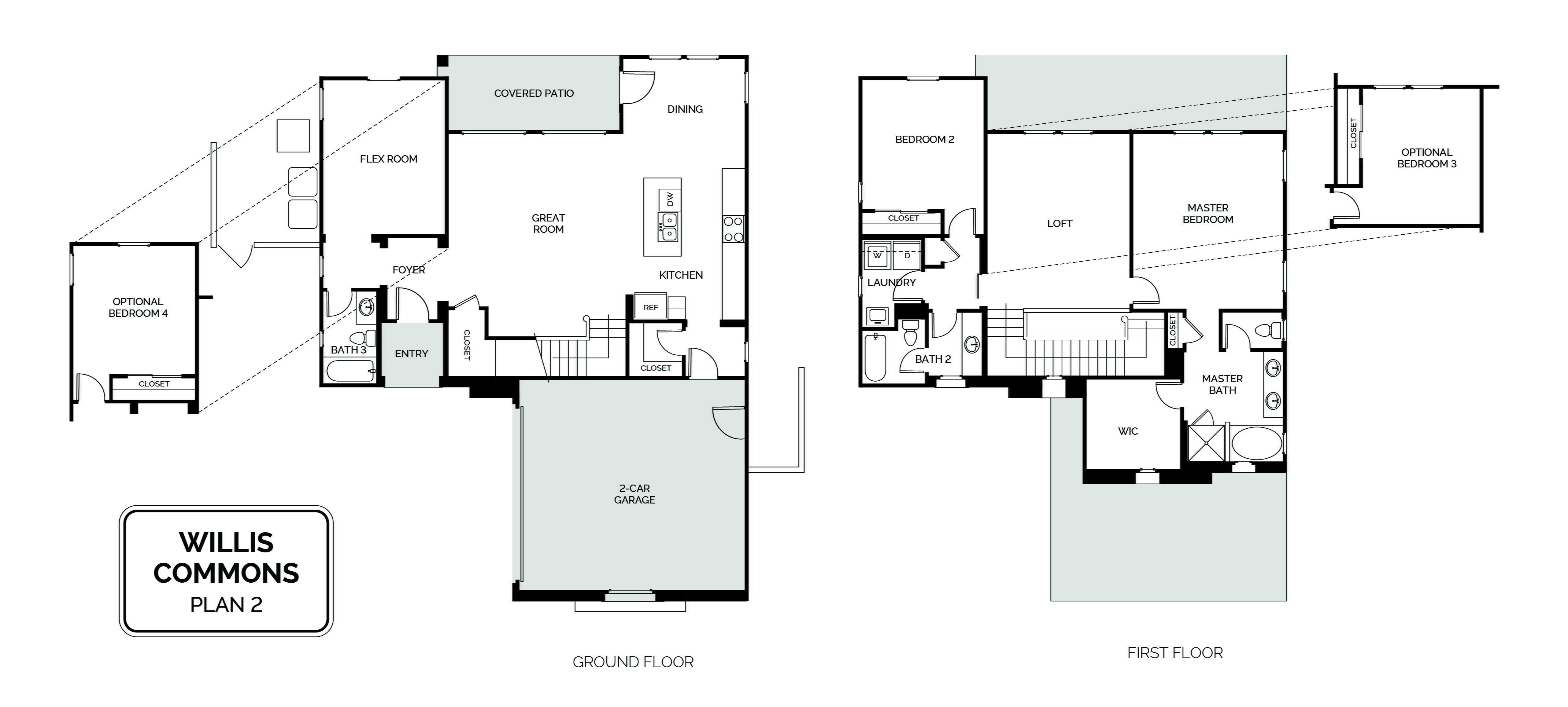 Floorplan: Name: D1-Plan 2, Beds: 4, Baths: 3.0, Sqft: 2101