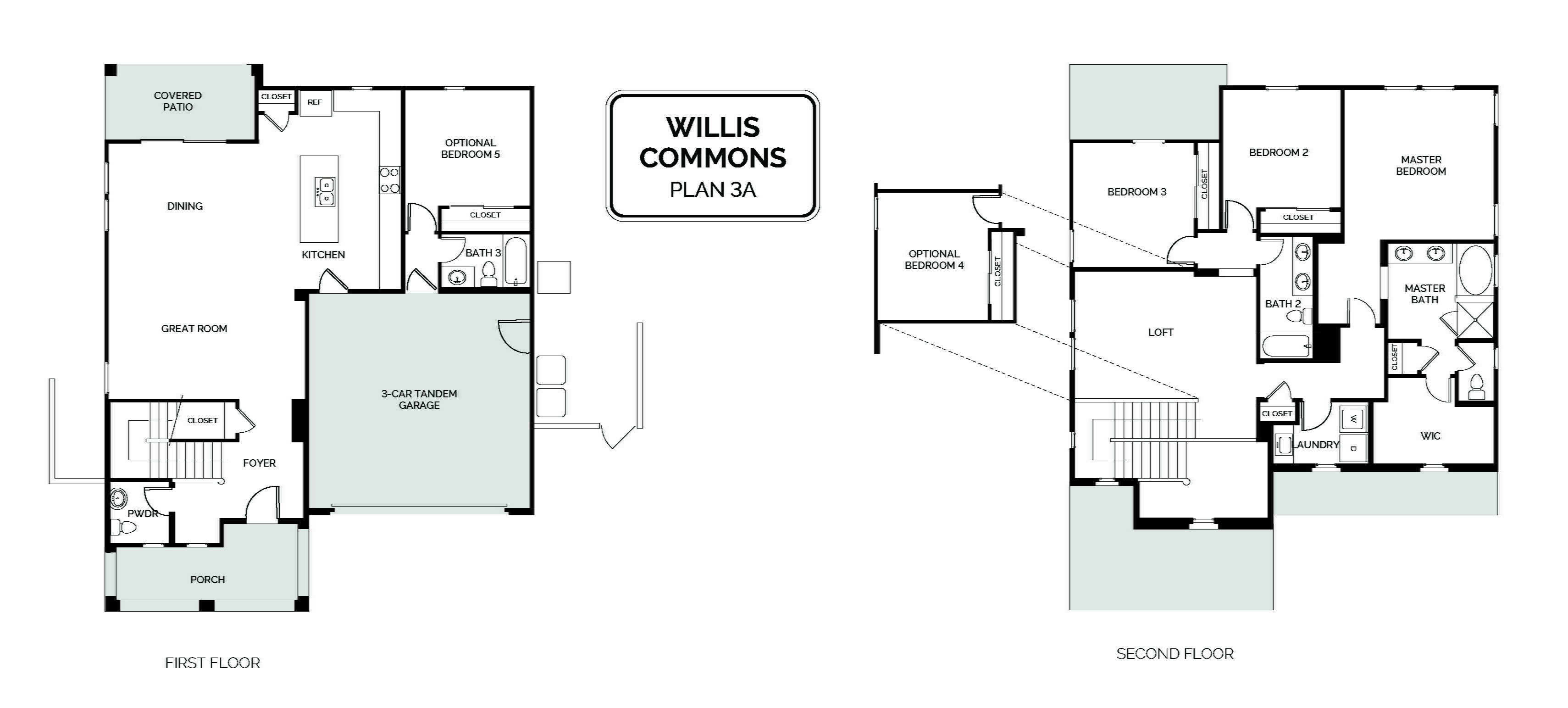 Floorplan: Name: D1-Plan 3A, Beds: 4, Baths: 3.5, Sqft: 2410