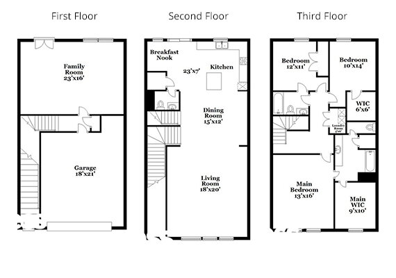Floorplan: Name: C1-136, Beds: 3, Baths: 2.5, Sqft: 2356