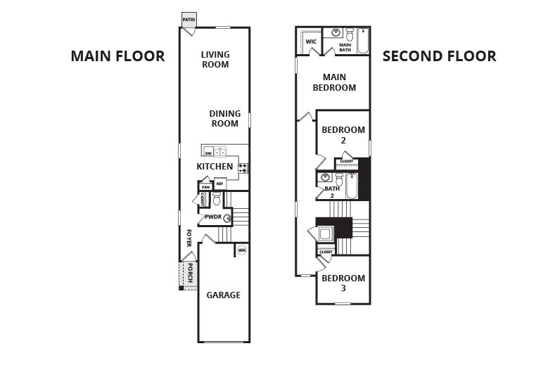 Floorplan: Name: C7-Rincon, Beds: 3, Baths: 2.5, Sqft: 1360