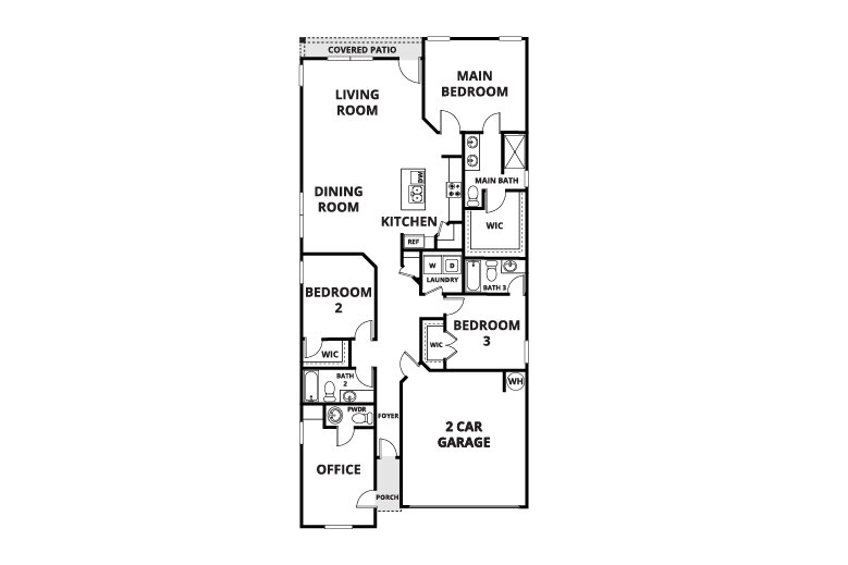 Floorplan: Name: C3-Huxley 2, Beds: 3, Baths: 3.5, Sqft: 1972
